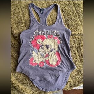 Metallica tank top from Streetwear Society Gray